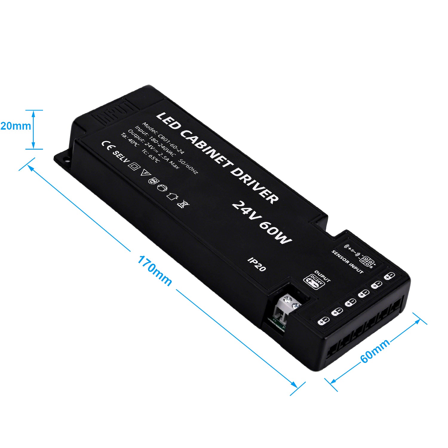 Sursa Alimentare Banda led 180-240v AC, 24V, Putere 60W