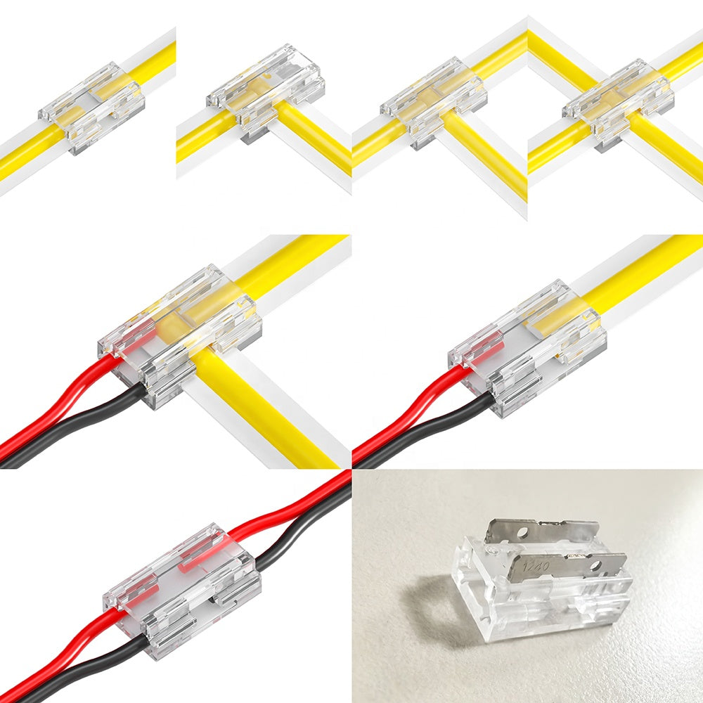 Conector banda led 9 in 1, 2 pini, 8mm, IP20