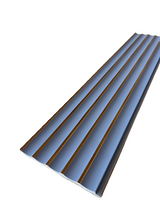 Riflaj decorativ PolyPro JP01, albastru cu inserții aurii, finisaj lucios, pentru amenajări interioare moderne