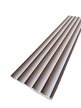 Riflaj decorativ PolyPro JP01, crem cu accente aurii, finisaj lucios, pentru un decor interior contemporan