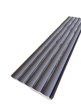 Riflaj decorativ PolyPro JP01, gri cu accente argintii, finisaj lucios, pentru un decor interior contemporan