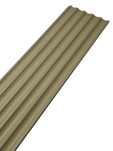 Panou riflaj PolyPro JP01 verde olive , suprafață lucioasă, ideal pentru decorarea pereților