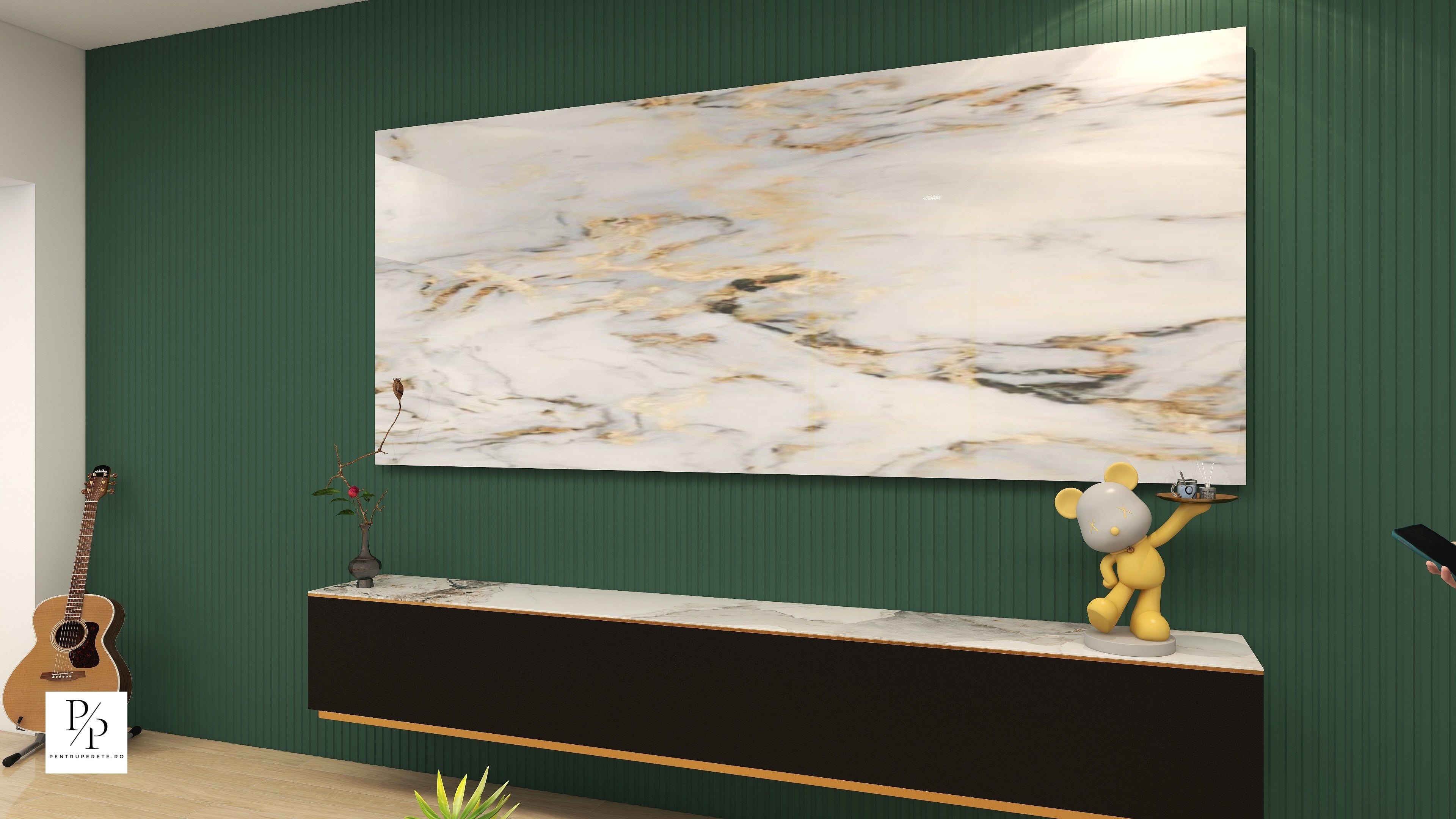 Riflaj De Perete WpcLine SD04 Verde menta