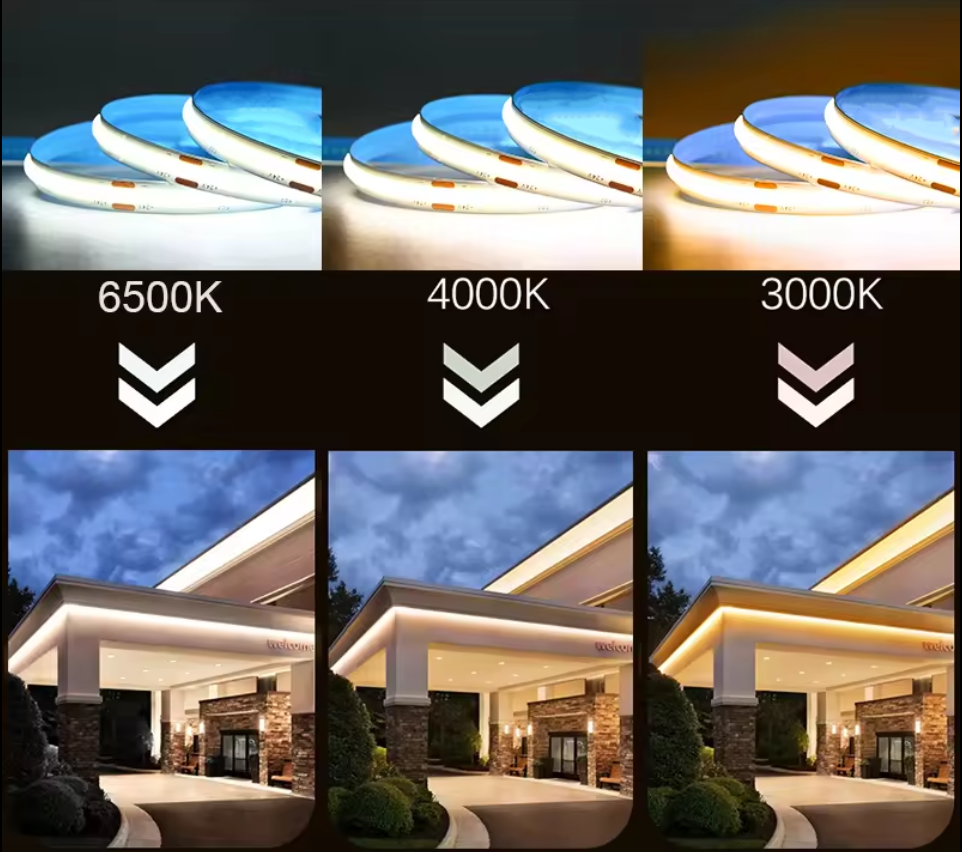 Banda LED COB 24V 320 LED/m 4000K (lumina Neutra) IP20 10W/m PentruPerete