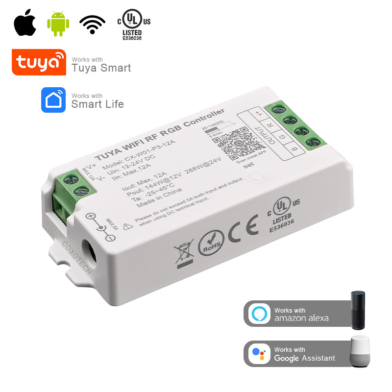 TUYA WIFY 2.4G RF LED RGB Controler 12-24v DC